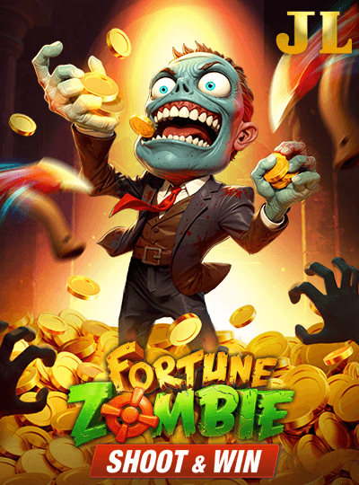 Take on the undead and win big in Fortune Zombie! A crazy zombie character sits in a massive pile of gold coins in this exciting Shoot and Win style arcade game.