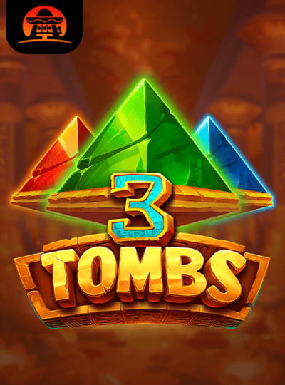 Explore the mysterious 3 Tombs slot game. Three glowing pyramids made of precious gems rise from the desert, promising untold riches and ancient secrets.