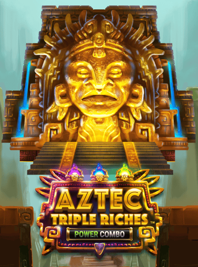 Journey to an ancient civilization with Aztec Triple Riches. A magnificent golden idol stands guard over a temple, offering a Power Combo feature for massive wins.