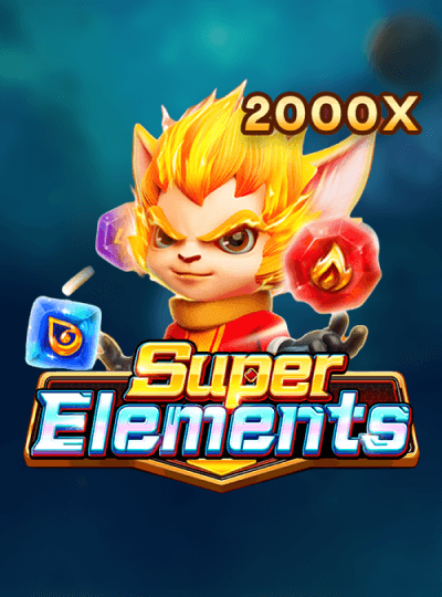 Harness the power of the elements in the Super Elements slot. A mystical character with fiery hair manipulates elemental cubes for a chance to win up to 2000x.
